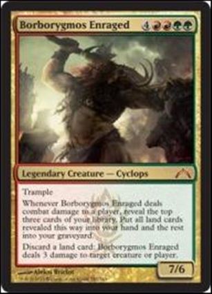 Magic the Gathering: Gatecrash (Base Set) card 147 Borborygmos Enraged