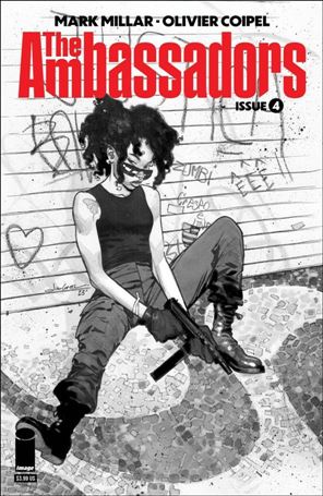 Ambassadors issue 4-B Olivier Coipel B&W Cover