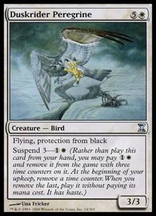 Magic the Gathering: Time Spiral (Base Set) card 14 Duskrider Peregrine