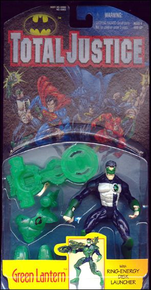 Total Justice figure 3 Green Lantern (Ring-Energy Disc Launcher)