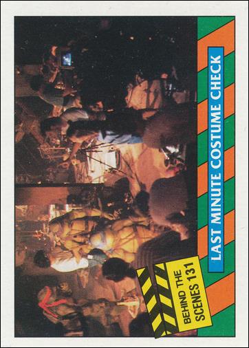 Teenage Mutant Ninja Turtles Movie (Base Set) card 131 Last Minute Costume Check