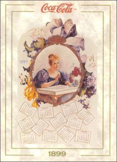 Coca-Cola Collection Series 1 (Base Set) card 7 Calendar (1899)