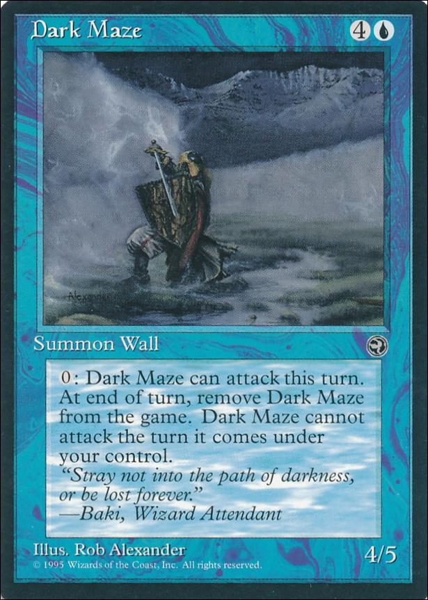 Magic the Gathering: Homelands (Base Set) card 25-B Dark Maze