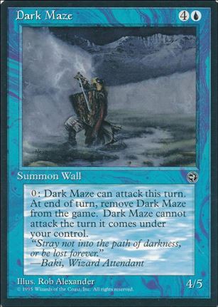 Magic the Gathering: Homelands (Base Set) card 25-B Dark Maze
