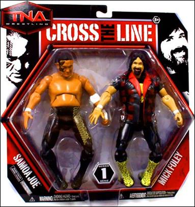 TNA Wrestling: Cross the Line 2-Packs (Series 1) figure 2 Samoa Joe and Mick Foley