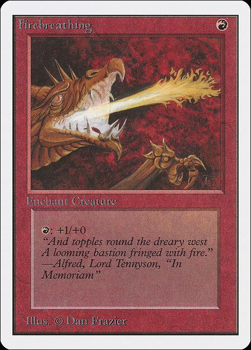Magic the Gathering: Unlimited (Base Set) card 151 Firebreathing