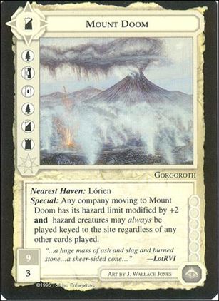 Middle-Earth: The Wizards (Base Set) card 295 Mount Doom