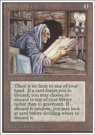 Magic the Gathering: Unlimited (Base Set) card 259 Library of Leng