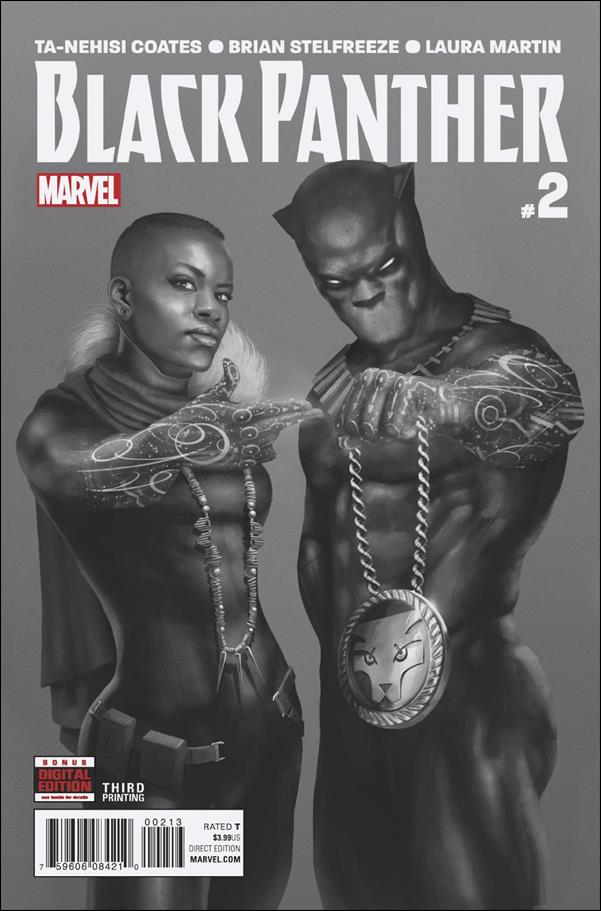 Black Panther (2016) issue 2-G Rahzzah Run the Jewels B&W Cover (Third Printing) 