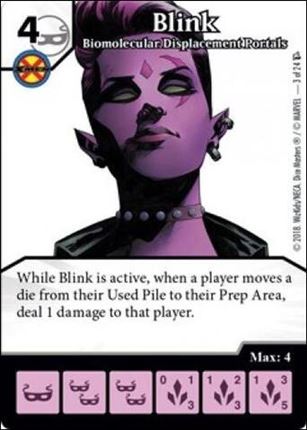 Marvel Dice Masters Dark X-Men Team Pack card 3 Blink: Biomolecular Displacement Portals