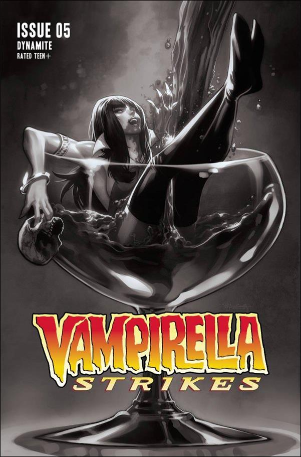 Vampirella Strikes (2022) issue 5-I Stephen Segovia Black and White 1:25 Cover