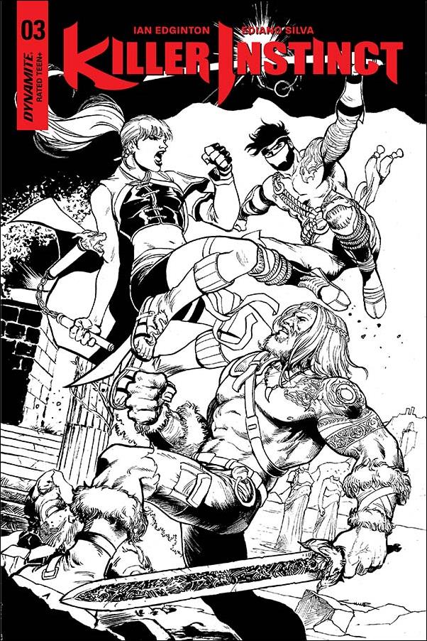 Killer Instinct (2017) issue 3-E Yildiray Cinar 1:20 Black & White Cover