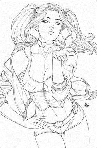 Harley Quinn (2016) issue 1-TW Stanley "Artgerm" Lau Legacy Sketch Cover