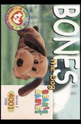 Beanie Babies Series 1 (Base Set) card 55 Bones the Dog