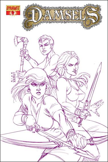 Damsels issue 4-F "Royal Purple" Sketch Cover 1/10