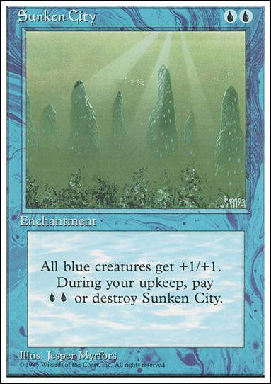 Magic the Gathering: 4th Edition (Base Set) card 106 Sunken City
