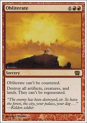 Magic the Gathering: 8th Edition (Base Set) card 204 Obliterate