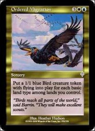 Magic the Gathering: Invasion (Base Set) card 258 Ordered Migration