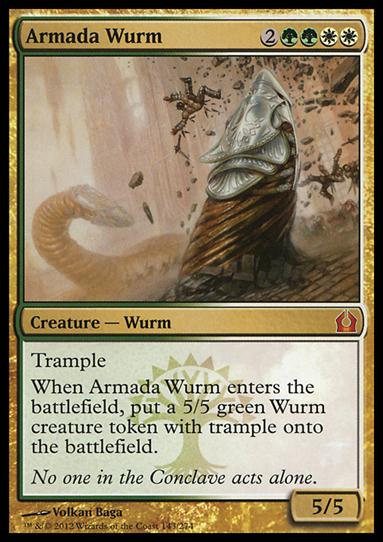 Magic the Gathering: Return to Ravnica (Base Set) card 143 Armada Wurm