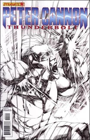 Peter Cannon: Thunderbolt (2012) issue 4-D Stephen Segovia 1:25 Sketch Cover