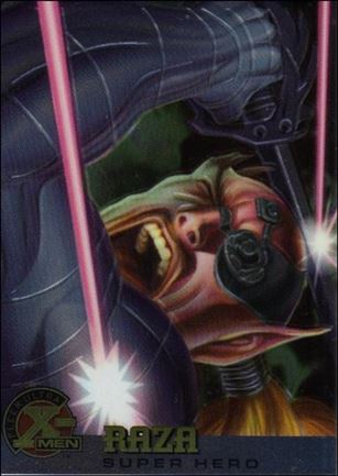 1996 Fleer Ultra X-Men All Chromium (Base Set) card 57 Raza