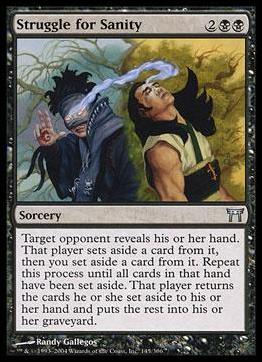 Magic the Gathering: Champions of Kamigawa (Base Set) card 145 Struggle for Sanity