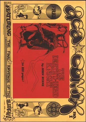 ACA Comix issue 1 7 3/4" X 11". Yellow & Red 