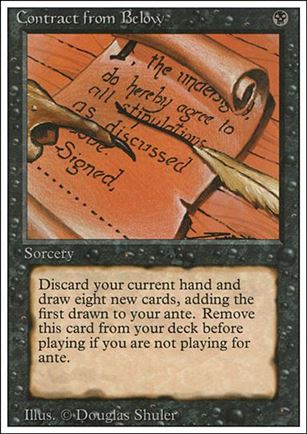 Magic the Gathering: Revised (Base Set) card 97 Contract from Below