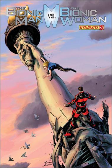 Bionic Man vs the Bionic Woman issue 3-B Jonathan Lau Cover