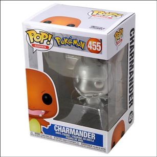 POP! Games figure 455-C Charmander (Silver Metallic)