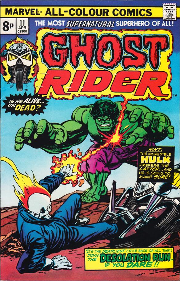 Ghost Rider (1973) issue 11-B UK Price Cover