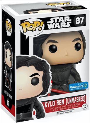 POP! Star Wars figure 87 Kylo Ren (Unmasked) Walmart Exclusive