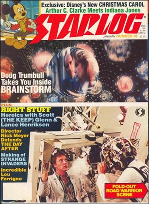 Starlog issue 78 Foldout Cover