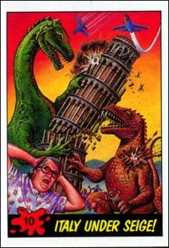 Dinosaurs Attack! (Base Set) card 10 Italy Under Seige!