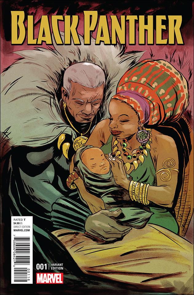 Black Panther (2016) issue 1-B Sanford Greene Connecting Cover