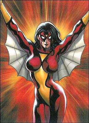 Women of Marvel (Embossed Subset) card T9 Spider-Woman