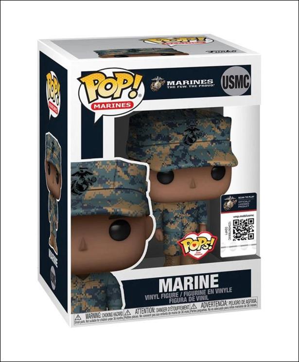 Pop! Marines figure nn2 Marine (Black  Male Cammies)