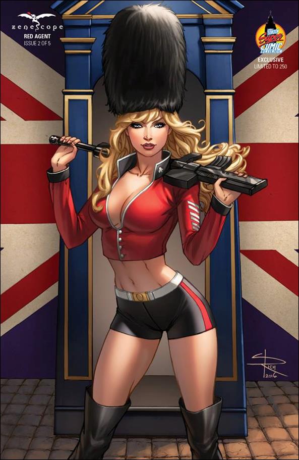 Red Agent issue 2-E Sabine Rich London Super Comic Con Cover 1/250