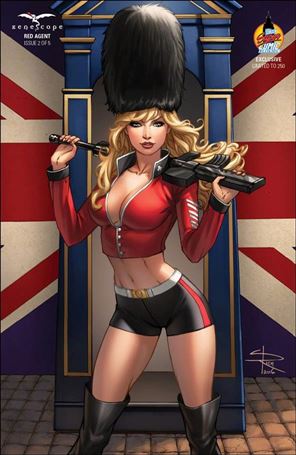 Red Agent issue 2-E Sabine Rich London Super Comic Con Cover 1/250