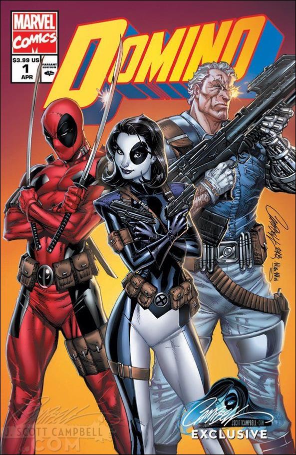 Domino (2018) issue 1-K J. Scott Campbell "90s Domino" Cover 1/2300