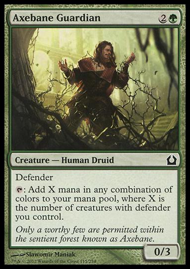 Magic the Gathering: Return to Ravnica (Base Set) card 115 Axebane Guardian