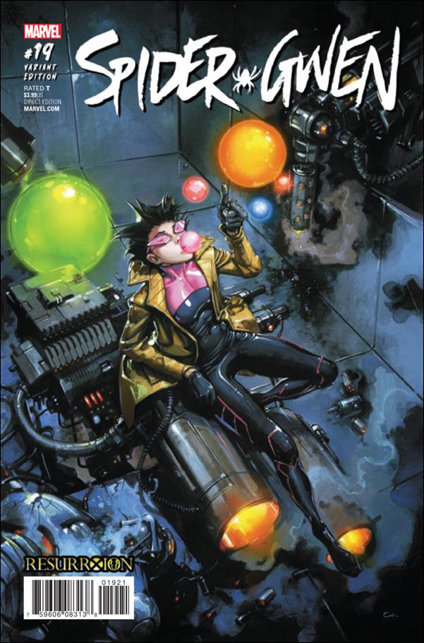 Spider-Gwen (2015/12) issue 19-B Clayton Crain Resurrxion Cover