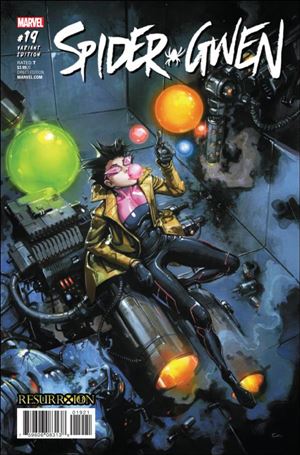 Spider-Gwen (2015/12) issue 19-B Clayton Crain Resurrxion Cover