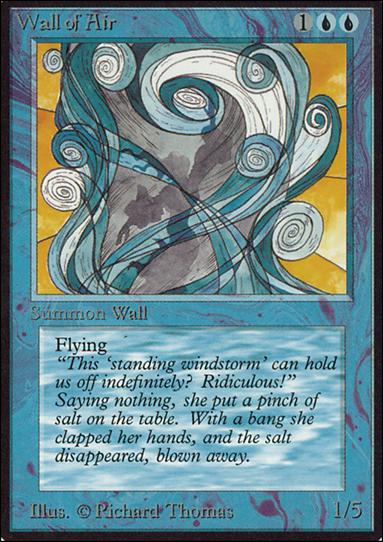 Magic the Gathering: Limited Edition Alpha (Base Set) card 89 Wall of Air