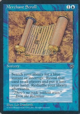Magic the Gathering: Homelands (Base Set) card 33 Merchant Scroll