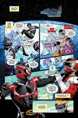 Mighty Morphin Power Rangers issue 45-B Dan Mora Cover