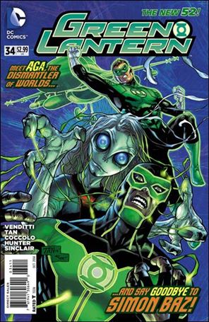 Green Lantern (2011) issue 34 Billy Tan Standard Cover