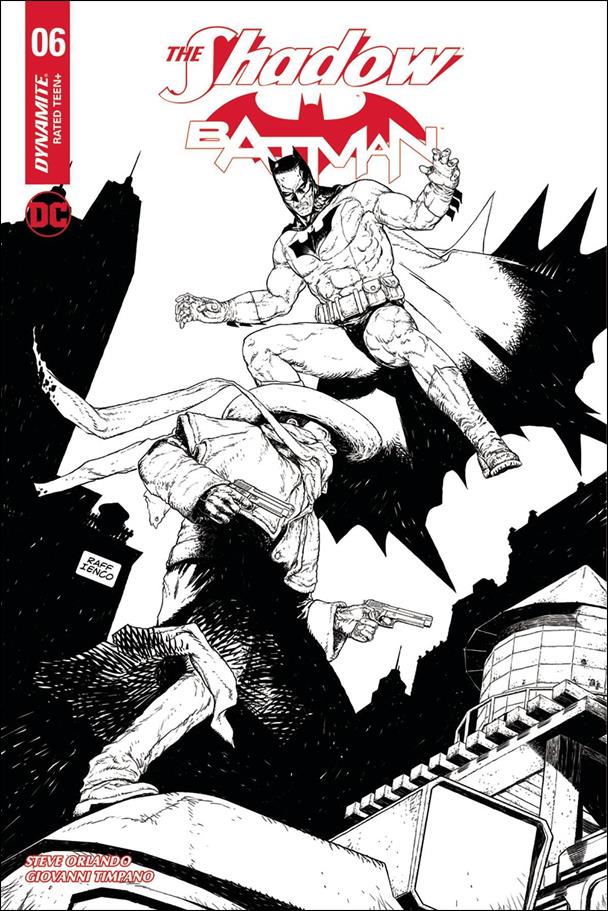 Shadow / Batman issue 6-F Raffaele Ienco Black and White 1:10 Cover