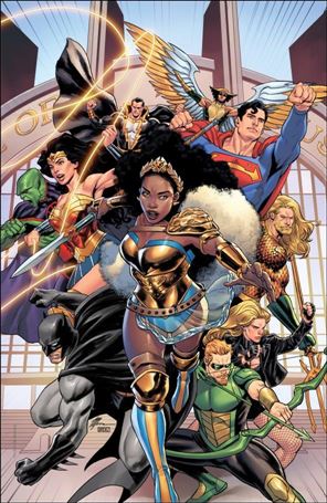 Nubia & the Justice League Special issue 1-D Travis Moore 1:25 Foil Cardstock Cover
