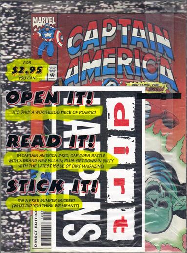 Captain America (1968) issue 420-B Polybagged with Dirt Magazine and Cassette Tape